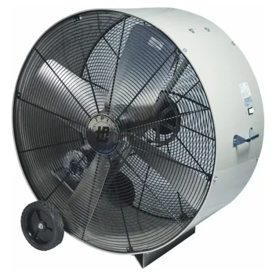 48 IN Belt Drive Portable Blower, Speed- 390 RPM, 120 V, 1 PH, 13.2/6.6 AMP, Wheel Diameter- 10 IN, AC Motor, Explosion Proof Motor Enclosure, Floor Mounting, High Density Polyethy...