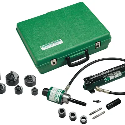 Compact lightweight design for portability and fast, easy one-person operation.  Knurled edge on punches for better grip.  New die design optimized for widest range of materials an...