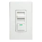 IllumaTech 1200VA Preset Fluorescent Slide Dimmer, Single Pole and 3-Way, White/Ivory/Light Almond