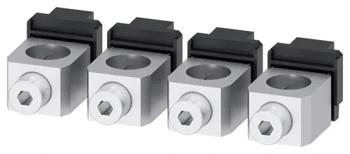 BREAKER 3VA Copper wire connector FOR 3VA63 at 400A and 3VA64 at 600A CONNECTION OF CU CABLE 4 SINGLE TERMINALS INCLUDED