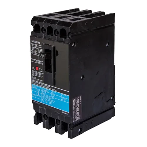SIEMENS LOW VOLTAGE SENTRON MOLDED CASE CIRCUIT BREAKER WITH THERMAL - MAGNETICTRIP UNIT. UN-ASSEMBLED STANDARD 40 DEG C BREAKER LD FRAME WITH EXTRA HIGH BREAKING CAPACITY. 600A 2-POLE (50KAIC AT 600V) (100KAIC AT 480V). INTERCHANGEABLE TRIP UNIT. SPECIAL FEATURES LINE AND LOAD SIDE LUGS (TA2J6500) WIRE RANGE 3/0AWG - 500KCMIL (CU) / 4/0AWG - 500KCMIL (AL). DIMENSIONS (W x H x D) IN 7.50 x 11.0 x 4.00.