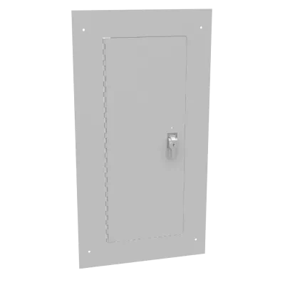 Flush Mount Cover Type 1 12x24 Screw Cover ANSI 61 Gray Steel Hinged Door Keylocking Slam Latch