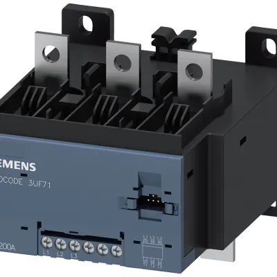 Current/voltage meas. module v2 set current 20...200a voltage detection up to 690v overall width 120mm bus bar connection