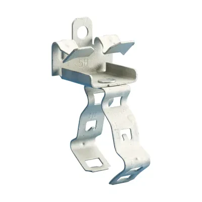 EM-M Conduit/Pipe to Flange Clip, Spring Steel, nVent CADDY Armour, 1 1/2" EMT, 1/8"–1/4" Flange