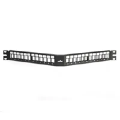 QuickPort Angled Patch Panel, 24-Port, 1RU