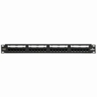eXtreme 6+ Universal Patch Panel, 24-Port, 1RU, CAT 6. Cable Management Bar Included