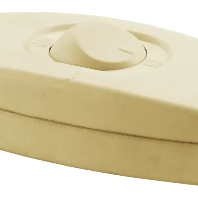 Hubbell Wiring Device Kellems, TradeSelect, Inline Cord Switch, HeavyDuty, 6A 125V, Ivory