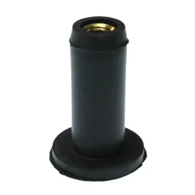 MASTER PLUG ® Threaded Insert Fastening Nut, 1/4-20S in. size, 0.500 in. outside diameter, 0.875 in. inside diameter, Black, 0.855 in. overall length, 100 per pack