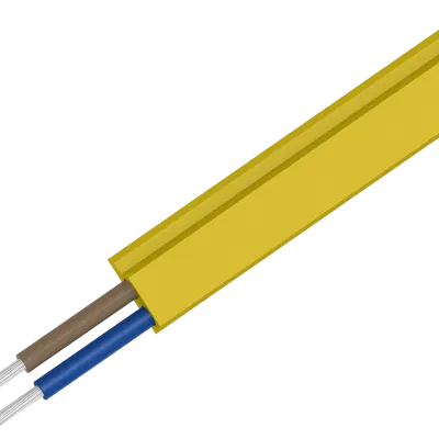 1 piece = 1000m 2x1.5 qmm,1000m yellow, rubber, as-i cable, trapezoidal