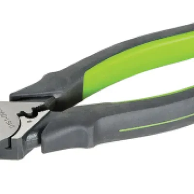 Pliers, Crimping 9" Molded Grip.  Double layered vinyl handles for comfort and slip resistance.  Reduced handle size allows for easy storage of tools in pouches and tool bags.  Hig...