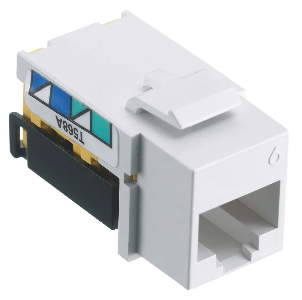 Hubbell Premise Wiring Products, Net Select, Jack, Cat6, 8-Position,Universal A/B, White