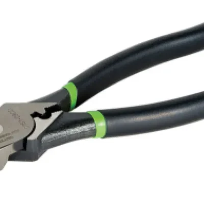 Pliers, Crimping 9" Dipped Grip.  Double layered vinyl handles for comfort and slip resistance.  Reduced handle size allows for easy storage of tools in pouches and tool bags.  Hig...
