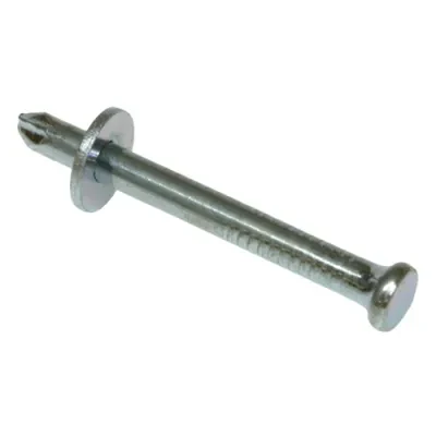 Hand Drive Pin, 1/4 in. head size, Steel, Zinc Plated finish, 1/2 in. length, 500 per sleeve