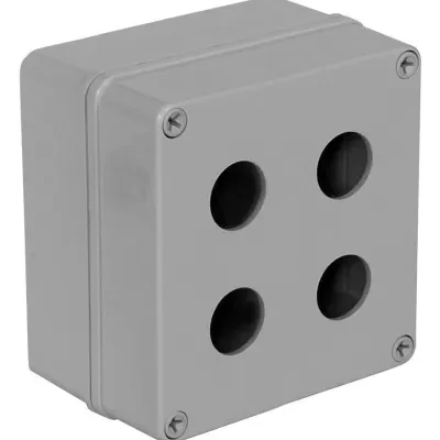 Hubbell Premise Wiring Products, HI-IMPACT Surface Mount Box, NEMA 4X,Thermoplastic, 4-Port