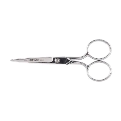 Embroidery Scissor with Large Ring, 5-Inch, Scissors are made of chrome over nickel plated, carbon steel