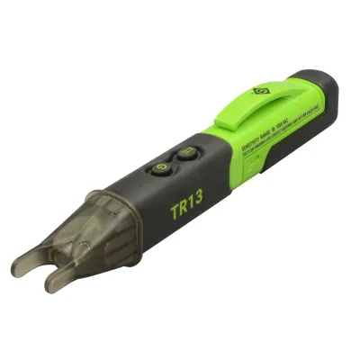 Non-contact voltage detection from 50V to 1000V AC.  Patented dual-tip design to detect voltage in tamper-resistant and conventional 15A and 20A 120V outlets.  Patented automatic s...
