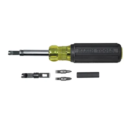 Punchdown Screwdriver Multi-Tool, Punchdown Screwdriver Multi-Tool terminates and cuts wire in one step with 110/66 combination cut-type punchdown blade and its precision ground cu...