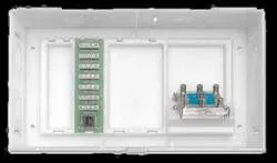 Multi Dwelling Unit, MDU Kit, Plus 1 X 6 Telephone Expansion Board and 6-Way Video Splitter, ABS Enclosure and Cover, White