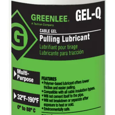 Cable-Gel™ Cable Pulling Lubricant One (1) Quart, Standard Pack of 12.  Polymer-based, no silicon lubricant offers lower friction and easier pulling.  Compatible with all cable ins...