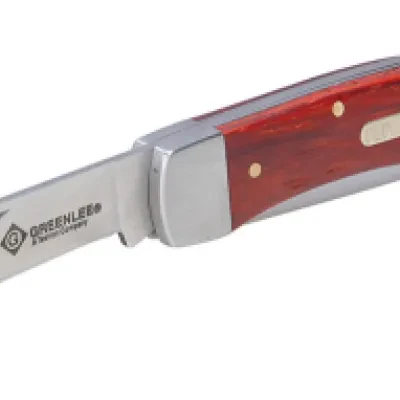 Coping Folding Knife 2-1/4" Stainless Steel Blade, Rosewood Handle with Swivel Ring.  Stainless steel blade for extra durability and corrosion resistance.  Premium finish rosewood...