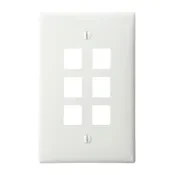 Leviton Manufacturing 41091-6WN Wallplates product image