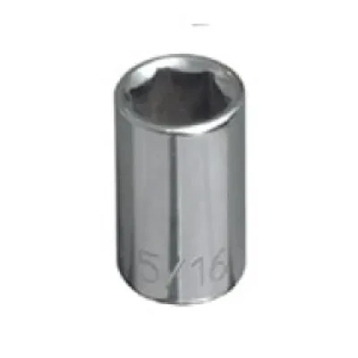 3/8-Inch Standard 6-Point Socket, 1/4-Inch Drive, 3/8-Inch hex standard length with 6-point socket