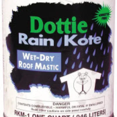 Roof Mastic, 1 qt. Size, Features-Asbestos Free, Used in Wet or Dry Locations