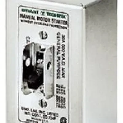 Switches and Lighting Controls, Industrial Grade, Toggle Switches, MotorDisconnects, Double Pole, 30A 600V AC, Back and Side Wired, Black