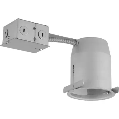 For use in existing ceilings. Integral flange on housing and exclusive locking bars permits quick mounting on ceilings from 1/2 in to 1 in thick. UL and CUL listed for damp locatio...