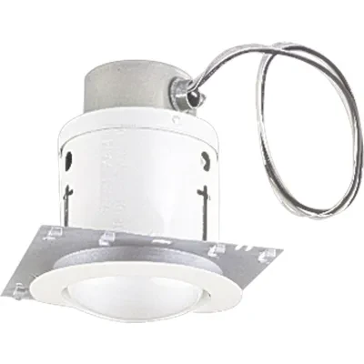 Complete Round. Open trim, unwired. White trim, housing, plaster frame, clips and 4-1/2 feet of wire. UL listed for damp locations. Therma-Gard automatic resetting thermal protecti...