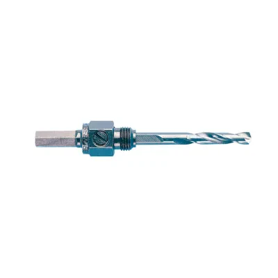 Shank Arbor with High-Speed Steel Pilot Drill Bit in Clamshell.  5/16" shank, 3/8" minimum chuck size.  Use with 9/16" - 1-3/16" Hole Saws.  The best arbor in the industry ensures...