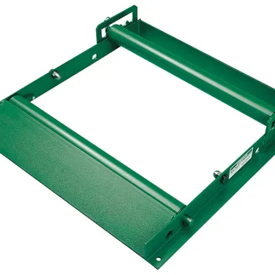 Reel Roller Assembly 30".  Heavy-duty welded steel construction.  Built-in loading ramps.  Adjustable to various reel widths and diameters. (21" dia. min.).  Roller locks for unloa...