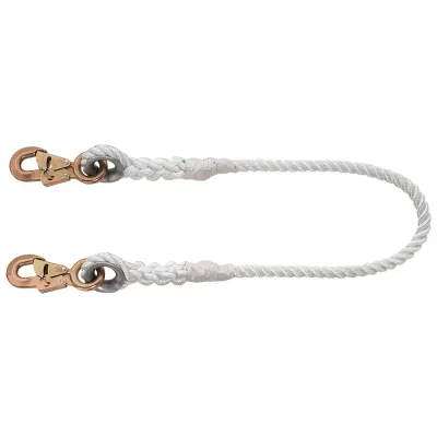 Nylon-Filament Rope Lanyard, 5/8-Inch x 5-Foot, Long-strand nylon-filament construction provides very high tensile strength and excellent elasticity