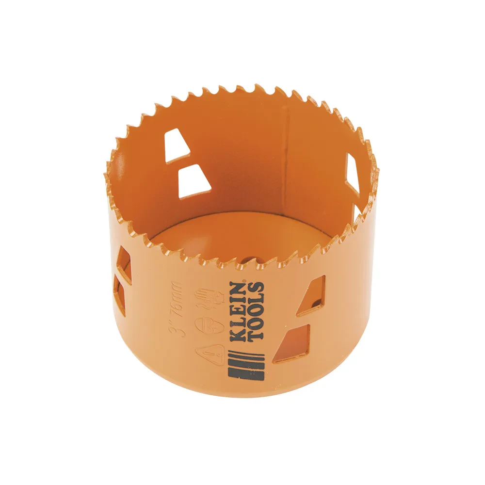 Bi-Metal Hole Saw, 3-Inch, Optimized for cutting steel including stainless steel