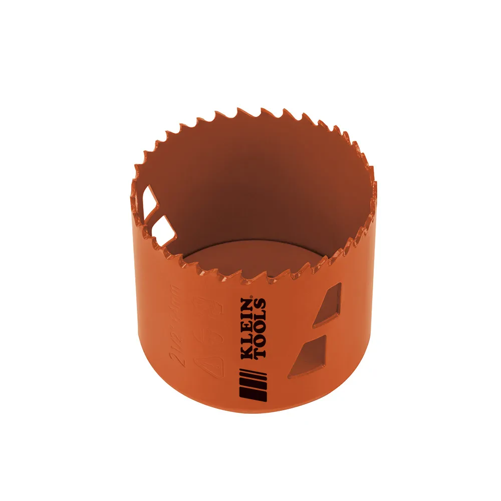 Bi-Metal Hole Saw, 2-1/2-Inch, Optimized for cutting steel including stainless steel