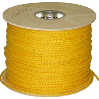 Pull Rope, 3/8 in. x 1200 ft. cable size, 243 lb. load, Light Weight and Strong Construction, Polypropylene, Yellow