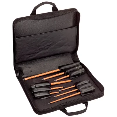 Screwdriver Set, 1000V Insulated Slotted and Phillips, 9-Piece, Screwdriver Set features three sizes of cabinet, keystone and Phillips tips. (See individual tool listings for more...
