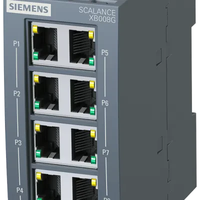 SCALANCE XB008G Unmanaged Industrial Ethernet Switch