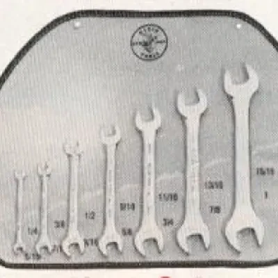 Open-End Wrench Set, 7-Piece, Set Contains: Cat. Nos. 68460, 68461, 68462, 68463, 68464, 68465, and 68466