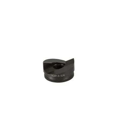 Unique punch profile splits slugs allowing for easy slug removal. Knurled edge for better grip.  Laser markings for quick part identification.  Made in USA.  Replaces 721-1-1/4P