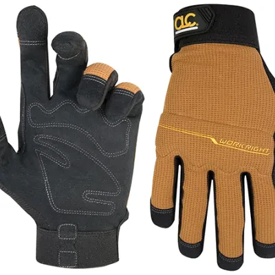 CLC, Workright, Flexgrip High Dexterity Gloves, Extra Large Size, Resists Abrasion, Hook and Loop Closure cuff, Synthetic Leather palm material, Neoprene-Spandex back material