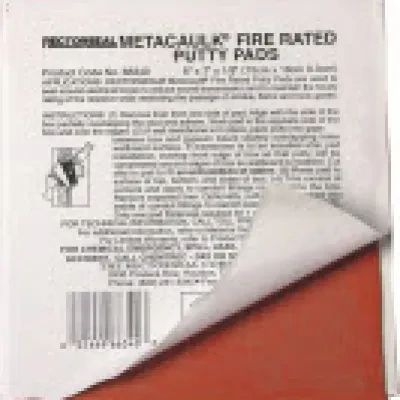 Fire Rated Putty Pad, 6 x 7 x 1/8 in. Size, Water Resistant
