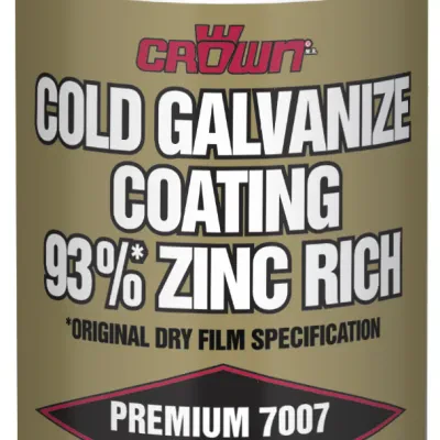 Zinc Rich Cold Galvanized Coating, Zinc Metallic Powder base/medium, Dry Film resin type, 16 oz. Aerosol Can, +200 DEG F temperature rating