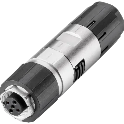 PB FC M12 CABLE CONNECTOR PRO. M12 PLUG-IN CONNECTOR. W. ROBUST METAL HOUSING A. FC CONNECT. SYSTEM. WITH AXIAL CABLE OUTLET. FOR USE WITH ET200PRO. SOCKET INSERT. (B-CODED) PACKAG...