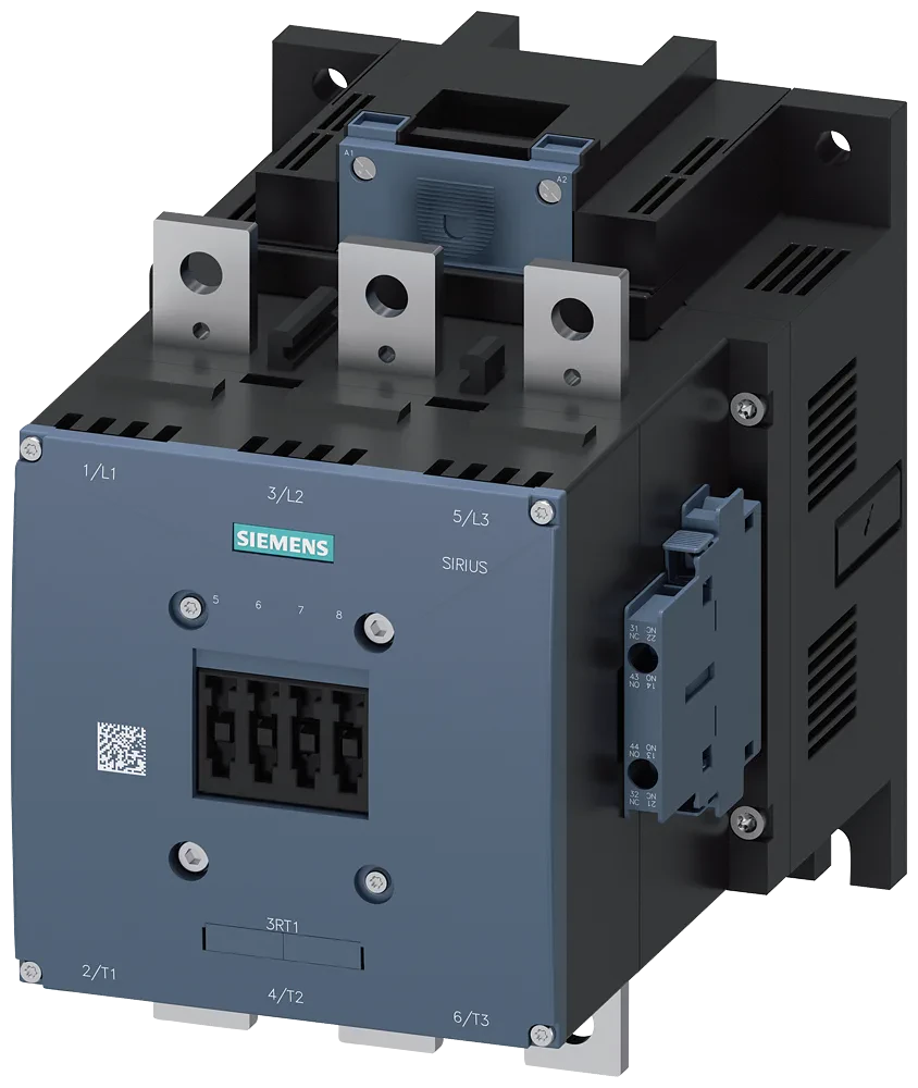 Contactor,IEC,Sirius,3 Pole Resistive 3 Pole,Non-Reversing 110 - 127 AC/DC CoilFrame Size S12,N/AA Panel Mount 2 NO ( & ) 2 NC Auxiliaries No Suppression Lugs(Not Included) Terminals UL File E31519 in Vol.11 Sec. 4