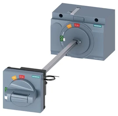 BREAKER 3VA DOOR MOUNTED ROTARY OPERATOR DMRO FOR 3VA52 AND 3VA61/2 GRAY STANDARD WITH ILLUMINATION KIT WITH DOOR INTERLOCK WITH DOOR OPENING FUNCTION HANDLE WITH 75 X 75 MM MASKING PLATE NEMA 3R, 12