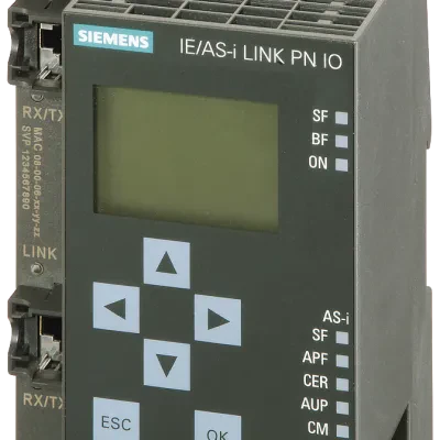 SIMATIC net, ie/as-interface link network transition industrial ethernet/ as-interface with m3,m4 acc. to extended as-i specification v3.0 for integration in PROFINET io single mas...