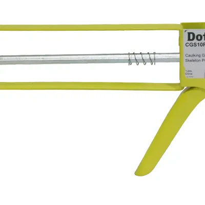 Caulking Gun, Premium Skeleton Type, Standard cartridge size, Thumb Pressure Release gun type