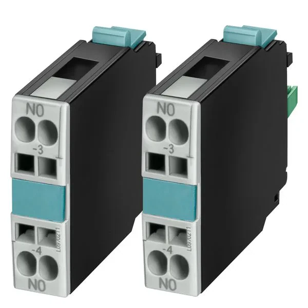 Motors, 1-pole for contactors for switching cage clamp connection, din en50005,auxiliary switch block, 1 no