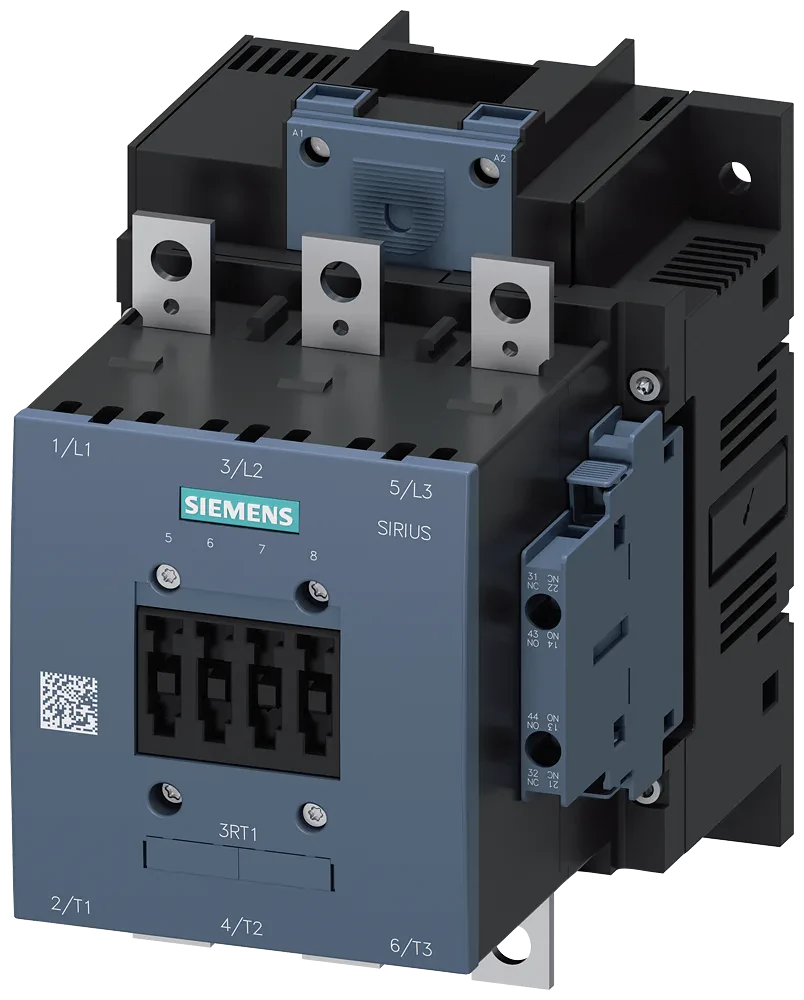 Drive conventional rail connections 3 pole, size s6 auxil. contacts 2NO+2NC AC/DC operation uc 380-420v contactor, 75KW/400v/AC-3